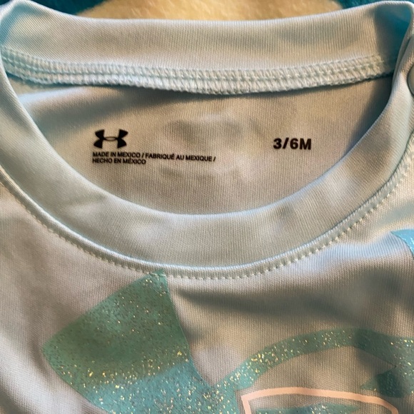 Under Armour Blue Short Sleeve Tee with Crew Neck - Picture 2 of 3